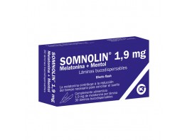 Imagen del producto Somnolin melatonina + mentol 30 bucodispersables